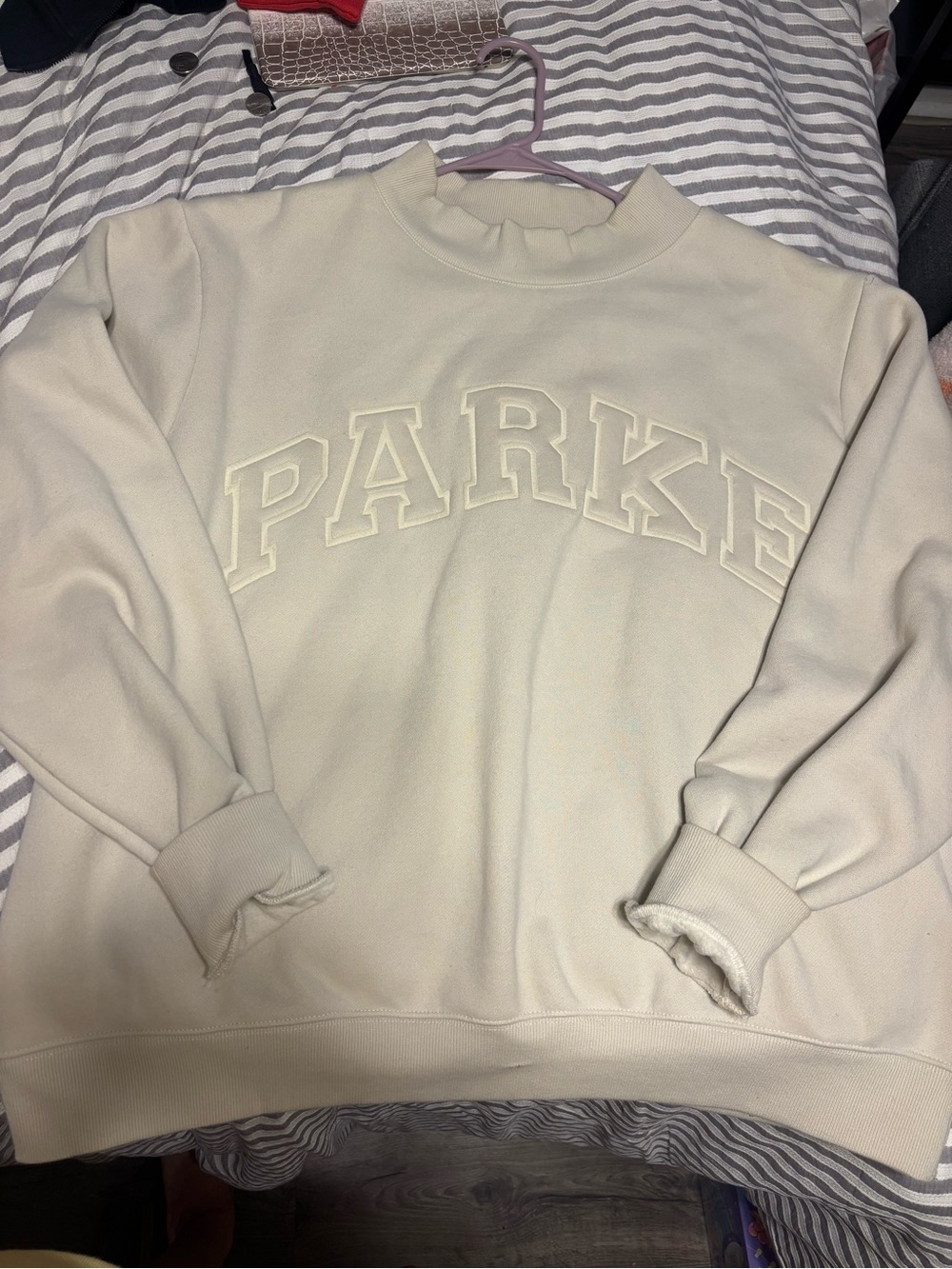 PARKE cream tonal Mockneck